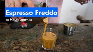 Espresso Freddo zu Hause machen (Shakerato)