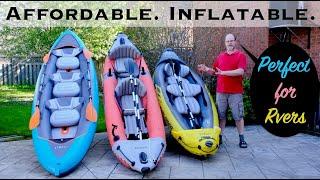 Inflatable Kayak Comparo: Intex Explorer K2 vs Intex Excursion Pro K2 vs Decathlon Itiwit X100+ 3P