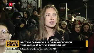 PROTEST ÎMPOTRIVA LUI CĂLIN GEORGESCU. Știri B1TV_ 25 nov. 2024