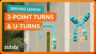 How to Do a U-Turn & Three Point Turn (Driving Instructor Explains)