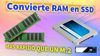 Convertir RAM en SSD Mucho MÁs Rápido que un M2 "Velocidad de Más de 7gbps" Esto Está que VUELA!