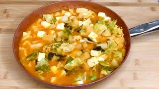 Comida económica pero muy sabrosa y saludable! #papas #repollo
