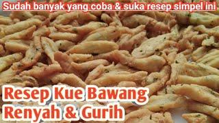 Cara Membuat Kue Bawang Gunting Renyah & Gurih||Kue Natal & Tahun Baru||Kue Hari Raya