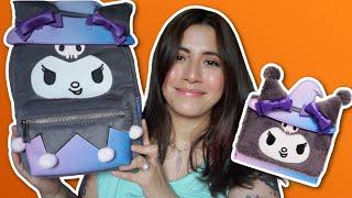 Kuromi Witch Fuzzy Mini Backpack & matching mini wallet unboxing | Hot Topic