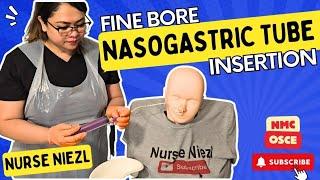 2024 FINE BORE NASOGASTRIC TUBE INSERTION : OSCE #nurseniezl #jenuinehappiniz  @nurseniezl