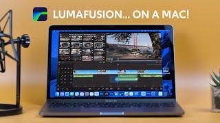 Lumafusion running on 13" APPLE MACBOOK PRO with M1 CHIP