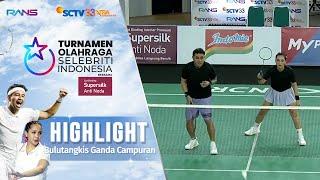 Anwar-Celine vs Vicky-Hesti | Highlights Bulu Tangkis | Turnamen Olahraga Selebriti Indonesia