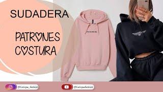 DIY  SUDADERA CON CAPUCHA  PATRONES /COSTURA + MOLDES GRATIS