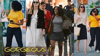 So Happy and So Beautiful! Angelina Stunning Jolie and Zahara Pretty Jolie Pitt in New York City