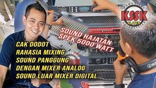 Cak Dodot Sound Engineer Andal! Mixing Panggung Pakai Mixer Analog