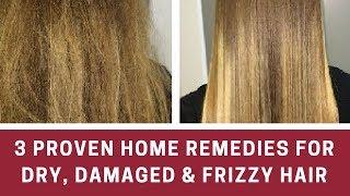 3 Proven Home Remedies for Dry, Damaged & Frizzy Hair​