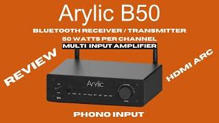 Arylic B50 Bluetooth Receiver Transmitter With 50 WPC Amplifier