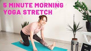 5 MIN MORNING YOGA STRETCH | Full Body Yoga Stretch | Yoga with Uliana