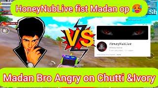 HoneyNubLive fist Madan op || Madan op and HoneyNubLive in Same Lobby 🫡|| Madan op|| #bgmi