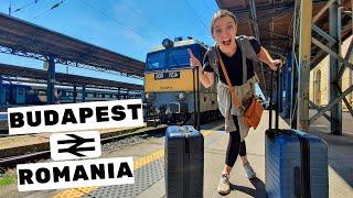 HUNGARY TO ROMANIA BY TRAIN (CFR Second Class Train & Mean Passport Control - Budapest to Timisoara)
