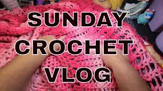 Crochet Vlog * Sunday Crochet With Me * Boho Circle Vest * CHAT