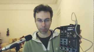 Alesis MultiMix 4 USB Sample Recording, Demo and Review