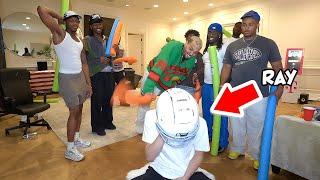 Chris Brown Plays Extreme Noodle Hitting Game with Kai Cenat & Ray!