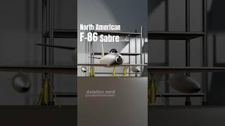 North American F-86 Sabre ️ in blender #aviation #aviationgeek #blender3d