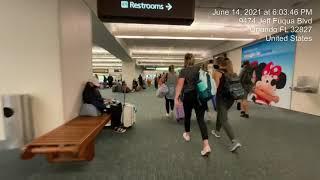 Airplane to Baggage to Rental Car at Orlando International Airport (Jun 14, 2021)