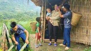 Single father _ breaks bamboo shoots to sell, he picks flowers to give to the woman