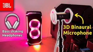 JBL Partybox Ultimate - 3D Binaural Microphone - Bass Boost 1 Sound test 