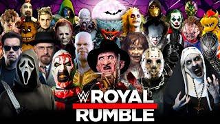 2024 HALLOWEEN Royal Rumble! ONLY BAD GUYS! Horror + Evil Bosses + Slashers + Villains | WWE 2K24