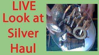 Live .......  Looking At Huge Silver and Gold Haul Loads of Treasure