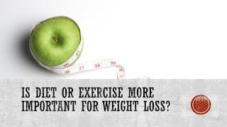 Is Diet or Exercise More Important for Weight Loss?