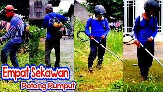 Empat Sekawan potong rumput                   Video lama 18 April 2021