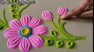 Simple Rangoli Designs | Easy Rangoli | Relaxing Videos |Satisfying Sand Videos | Top Rangolis