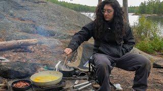 Wild Camping - Canoeing, Campfire, Cooking, S'mores