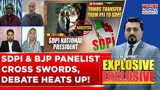 Debate On Fire! SDPI Panelist 'Loses Cool' Over This Charge By BJP On Times Now Debate Show...