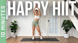 10 MIN HAPPY HIIT WORKOUT - All Standing, Fun Workout