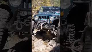 Jeep Wrangler TJ ... killing it in the rocks #offroading #adventure #jeep wrangler