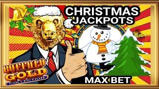 Look the Max Bet on Buffalo Gold Collection Slot | Christmas Jackpots Wins