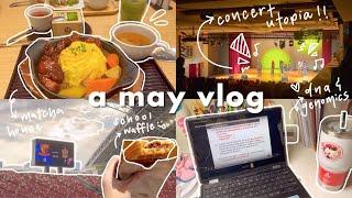 a chill jc vlog  — (barely any) studying, match support, haikyu movie, concert utopia!