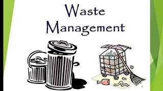 A presentation on waste management