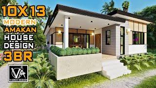 10x13 Modern Amakan House Design (125 sqm) 3 Bedroom