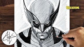 Wolverine Drawing Tutorial | Easy Steps for Beginners