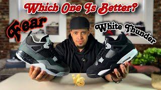 Jordan 4 Fear vs Jordan 4 White Thunder, Which One Is Better?