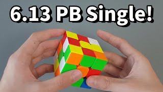 3x3x3 큐브 6.13초 최고기록! (맞춰진 과정 설명)