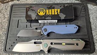 Kubey Atlas one of the best edc fidget knives in titanium or g10