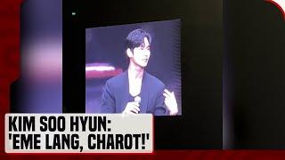 Ilang Pinoy expressions, natutunan ni Kim Soo Hyun sa 'Eyes On You' fan meet