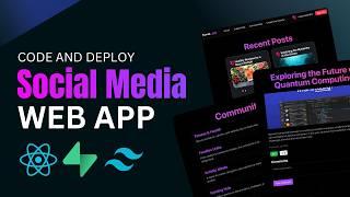 Build and Deploy a Fullstack Social Media App with Authentication | React, Supabase, PostgreSQL