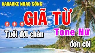 Giã Từ Karaoke Tone Nữ ( Fm ) Beat Nhạc Sống Âm Thanh Đẳng Cấp | Trọng Hiếu