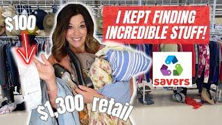 I Spent $100 at Savers on items worth over $1,300! THRIFT WITH ME with Haul for Poshmark!