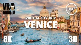 Venice, Italy Guided Tour- Virtual City Trip - 8K 3D 360 Video (short)