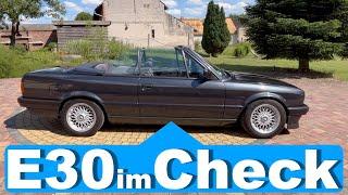 Diamantschwarzes E30 Cabrio mit M52B25 im Check