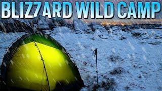 Summit Blizzard Wild Camp In Wind and Snow Storm - B29 Aircraft Wreckage - Hilleberg Soulo